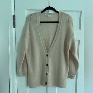 Closed Brand soft pink wool and mohair cardigan Size L